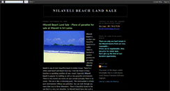 Desktop Screenshot of nilaveli-land-sale.blogspot.com