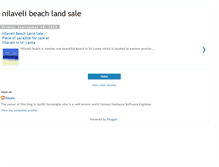 Tablet Screenshot of nilaveli-land-sale.blogspot.com