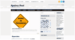 Desktop Screenshot of ajedrezreal.blogspot.com