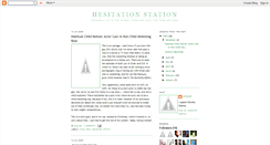 Desktop Screenshot of hesitationstation.blogspot.com