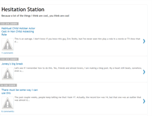 Tablet Screenshot of hesitationstation.blogspot.com