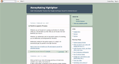 Desktop Screenshot of moneymakinghighlighter.blogspot.com