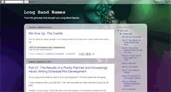 Desktop Screenshot of longbandnames.blogspot.com
