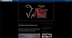 Desktop Screenshot of beautyandthebeastontour.blogspot.com