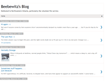 Tablet Screenshot of beebewitzblog.blogspot.com