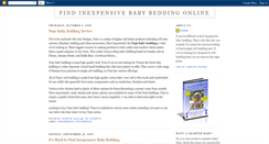 Desktop Screenshot of inexpensivebabybedding.blogspot.com
