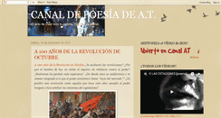 Desktop Screenshot of canaldepoesiadeat.blogspot.com