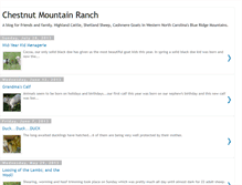 Tablet Screenshot of chestnutmountainranch.blogspot.com