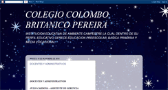 Desktop Screenshot of colombobritanicopereira.blogspot.com