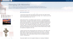 Desktop Screenshot of emerginglifeministries.blogspot.com