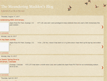 Tablet Screenshot of meanderingmaddoxs.blogspot.com