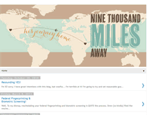 Tablet Screenshot of ninethousandmilesaway.blogspot.com