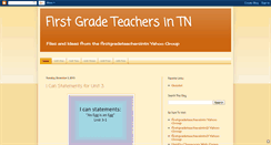 Desktop Screenshot of firstgradeteachersintn.blogspot.com