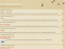 Tablet Screenshot of linhasdosaber.blogspot.com