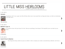 Tablet Screenshot of littlemissheirlooms.blogspot.com