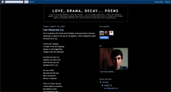 Desktop Screenshot of lovedramadecaypoems.blogspot.com