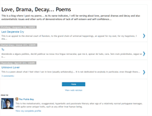 Tablet Screenshot of lovedramadecaypoems.blogspot.com