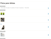 Tablet Screenshot of fisicaparaidiotas1.blogspot.com