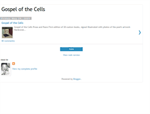 Tablet Screenshot of gospelofthecells.blogspot.com