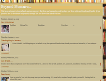 Tablet Screenshot of doeren-beyondmeasure.blogspot.com