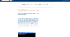 Desktop Screenshot of jaredsgamesite.blogspot.com