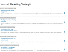 Tablet Screenshot of internetmarketingstrategist.blogspot.com