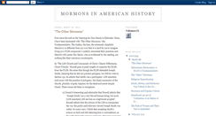 Desktop Screenshot of mormonsinamericanhistory.blogspot.com