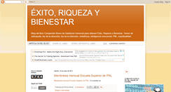 Desktop Screenshot of exito-riqueza-bienestar.blogspot.com