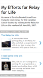 Mobile Screenshot of pledgesfortherelay.blogspot.com