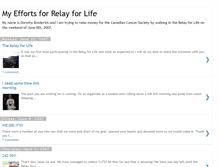 Tablet Screenshot of pledgesfortherelay.blogspot.com