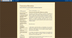 Desktop Screenshot of concursosliterarios.blogspot.com