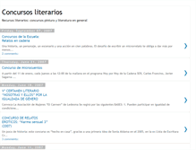 Tablet Screenshot of concursosliterarios.blogspot.com