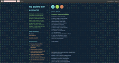 Desktop Screenshot of noquierosercomotu.blogspot.com