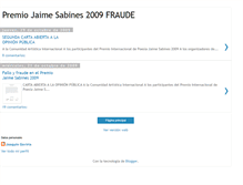 Tablet Screenshot of premiojaimesabines2009fraude.blogspot.com