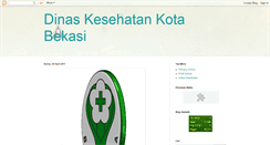 Desktop Screenshot of dinkeskotabekasi.blogspot.com
