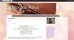 Desktop Screenshot of le-blog-de-asiya.blogspot.com