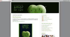 Desktop Screenshot of lahistoriadeamordelsiglo.blogspot.com