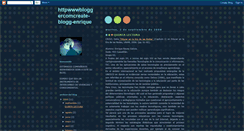 Desktop Screenshot of httpwwwbloggercomcreate-blogg-enrique.blogspot.com