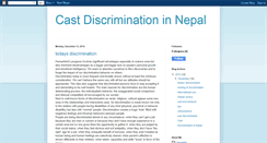 Desktop Screenshot of castdiscriminationinnepal.blogspot.com