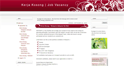 Desktop Screenshot of kerjakosong-malaysia.blogspot.com