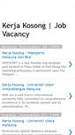 Mobile Screenshot of kerjakosong-malaysia.blogspot.com