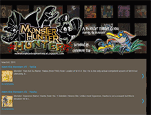 Tablet Screenshot of monsterhunterhunter.blogspot.com