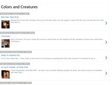 Tablet Screenshot of colorsandcreatures.blogspot.com