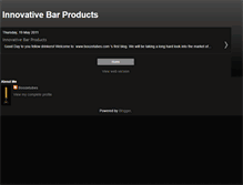 Tablet Screenshot of innovativebarproducts.blogspot.com