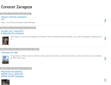 Tablet Screenshot of conocerzaragoza.blogspot.com