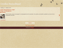 Tablet Screenshot of criollosdeutschland.blogspot.com
