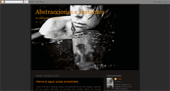 Desktop Screenshot of abstraccioneseinstantes.blogspot.com
