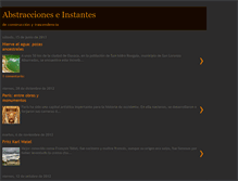 Tablet Screenshot of abstraccioneseinstantes.blogspot.com