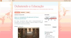 Desktop Screenshot of debatendo-a-educacao.blogspot.com