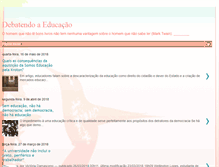 Tablet Screenshot of debatendo-a-educacao.blogspot.com